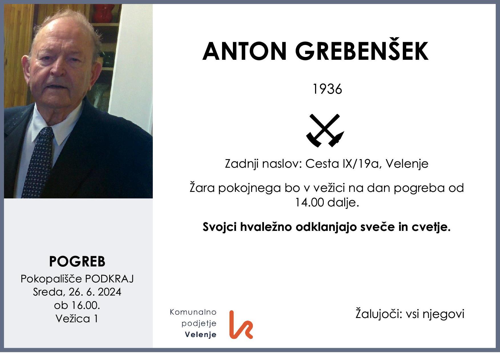 GREBENŠEK 19361