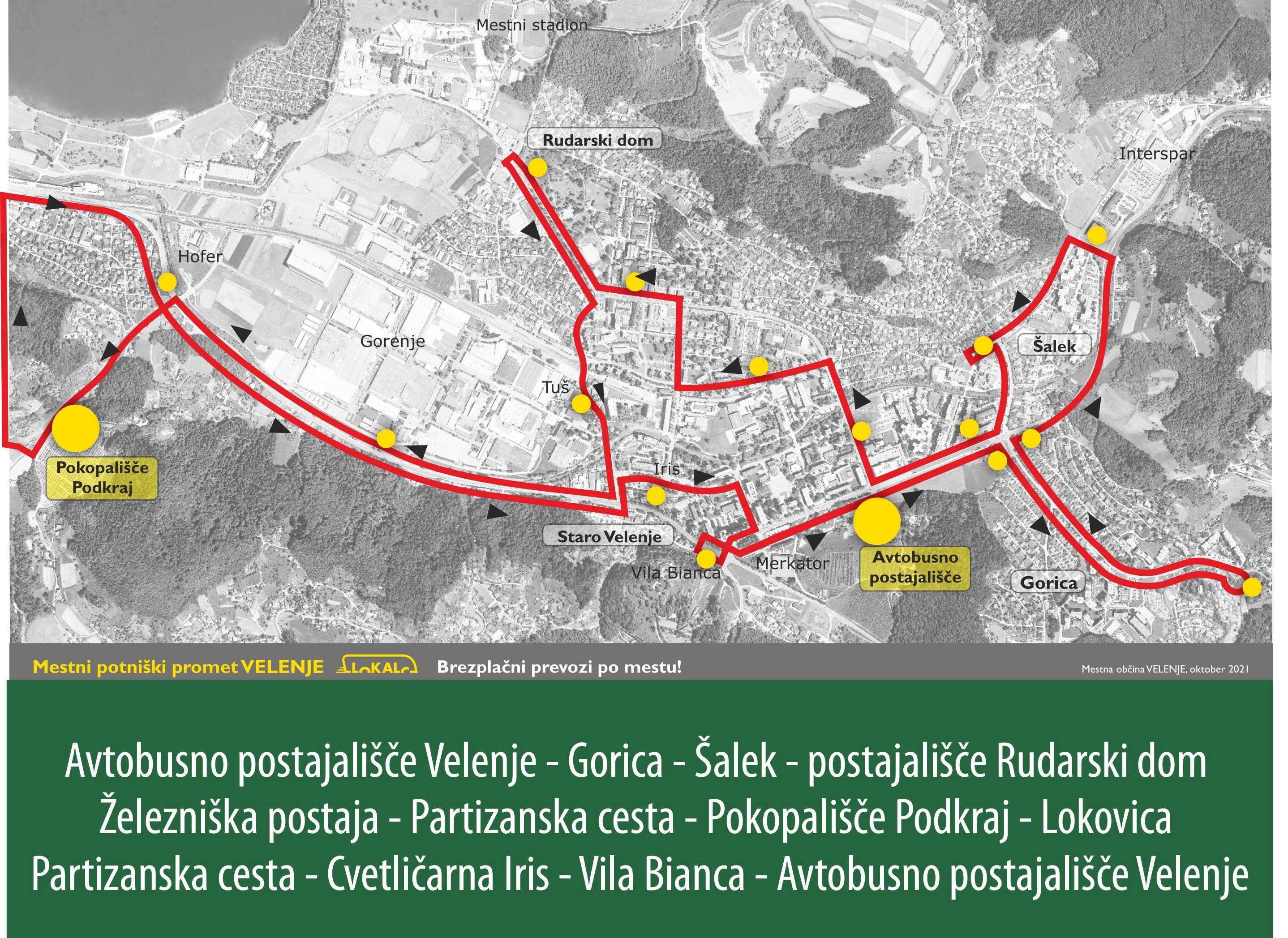 lokalc tabla praznična trasa