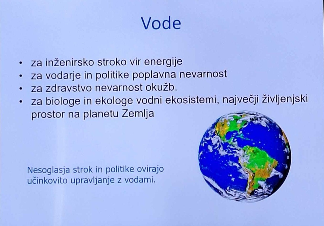Vode urejena