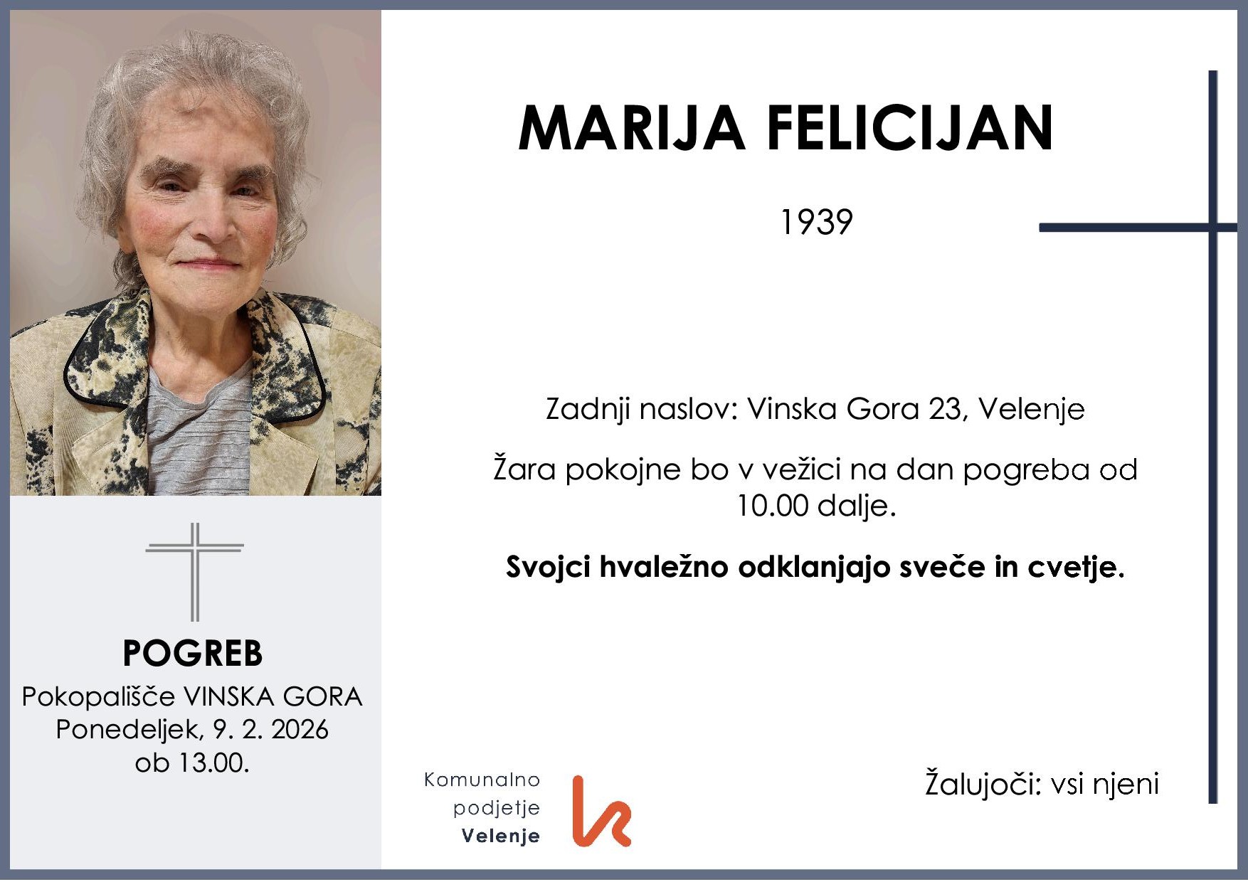 Felicijan Marija 1939 1