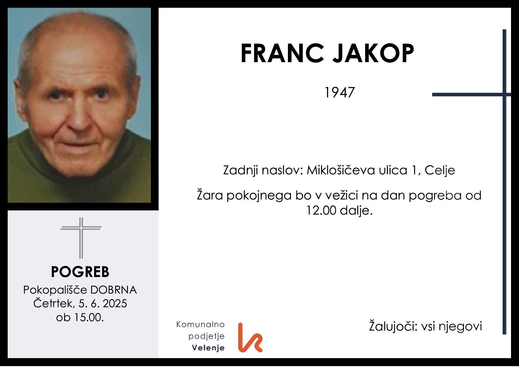 Jakop Franc 1947 1