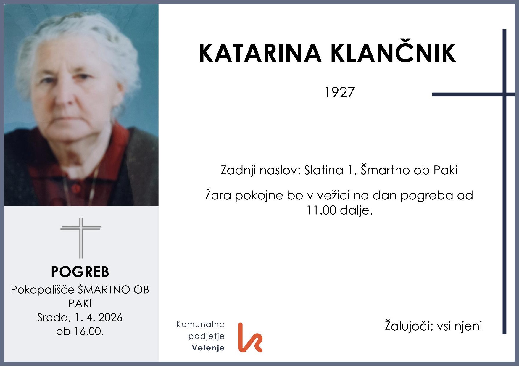 Klančnik Katarina 1927 1
