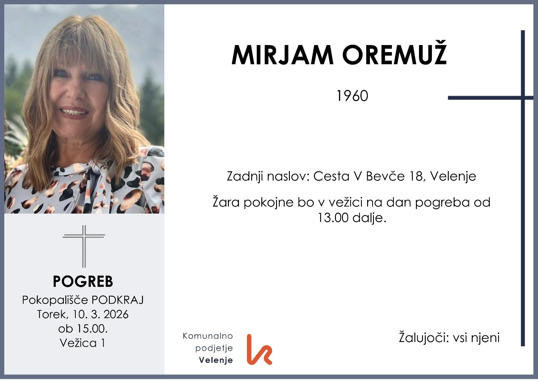 Oremuž Mirjam 1960 1