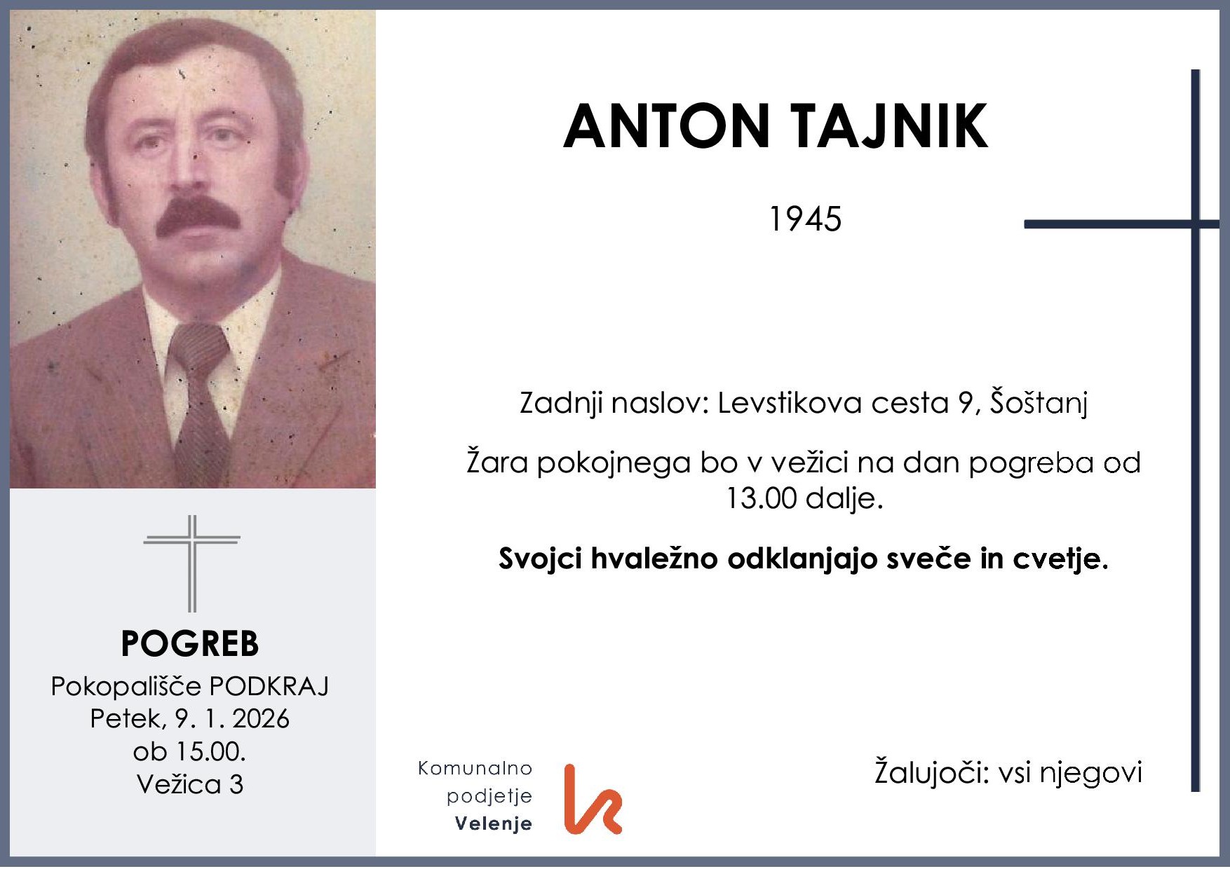 Tajnik Anton 1945 1