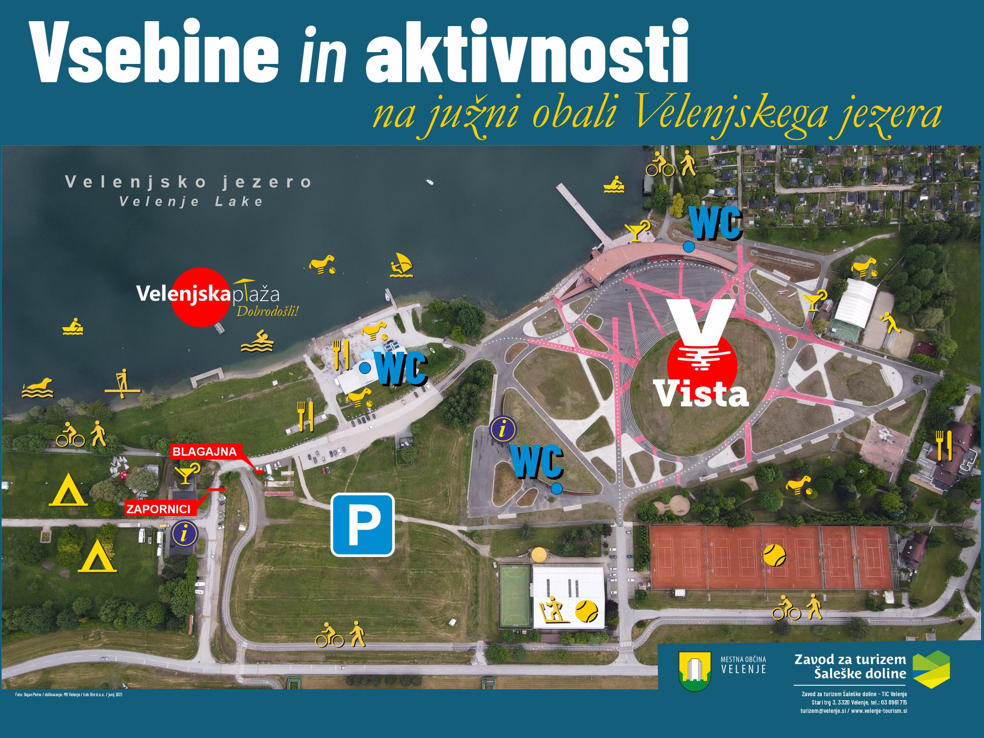 Vsebine in aktivnosti na južni obali Velenjskega jezera